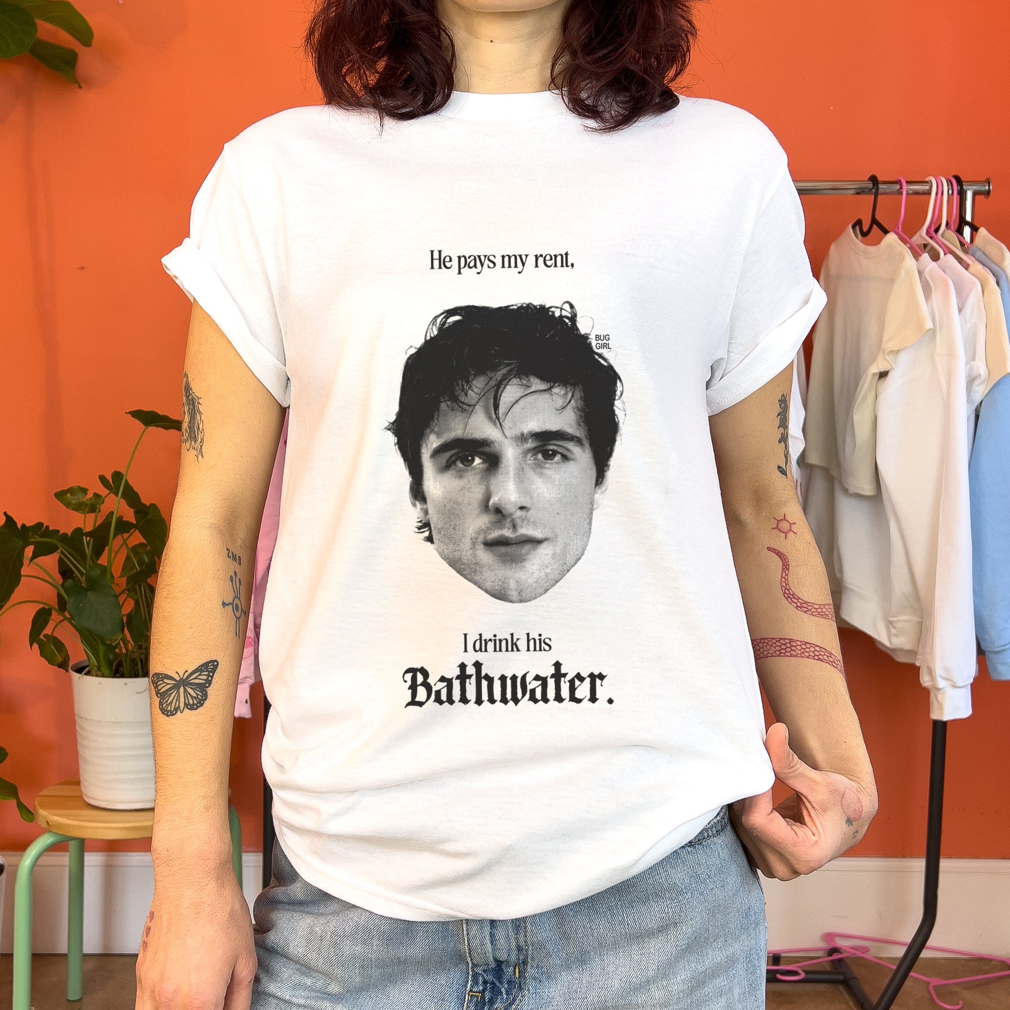 He Pays My Rent Tee
