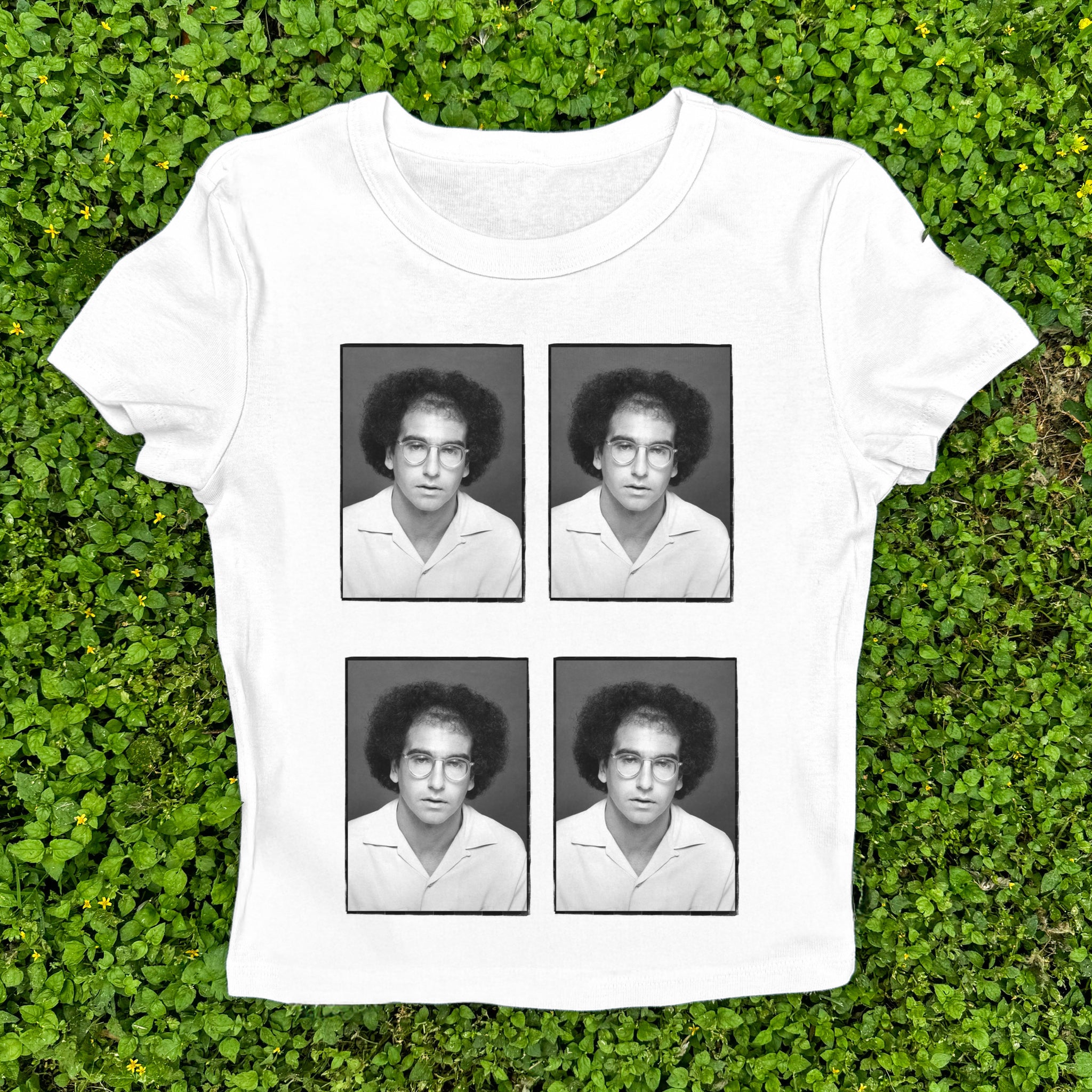 Larry David in B&W Baby Tee