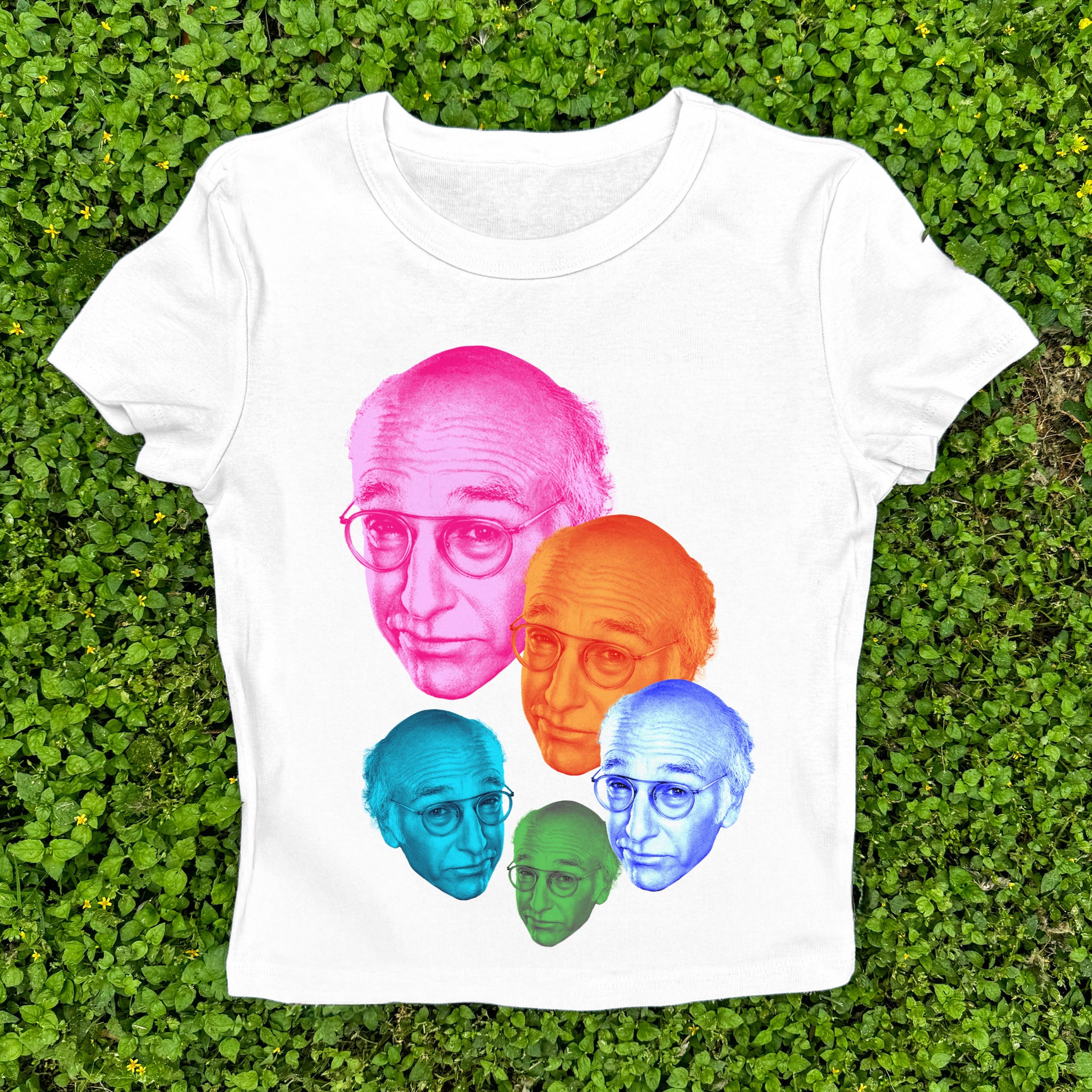 Larry David in Color Baby Tee