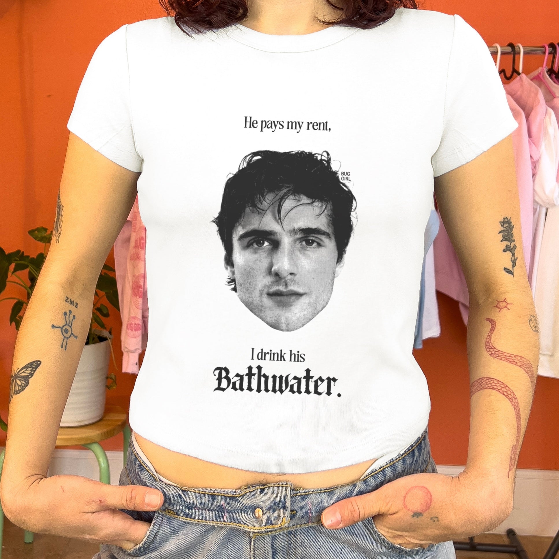 He Pays My Rent Baby Tee